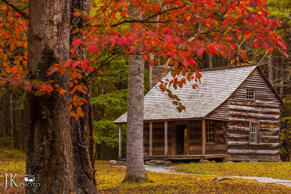 Cabin In Fall